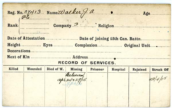 Record of Service