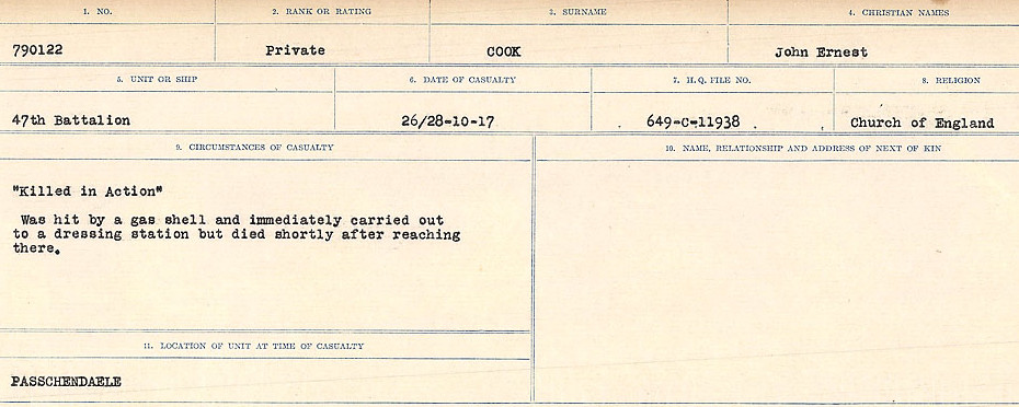 Circumstances of Death Registers