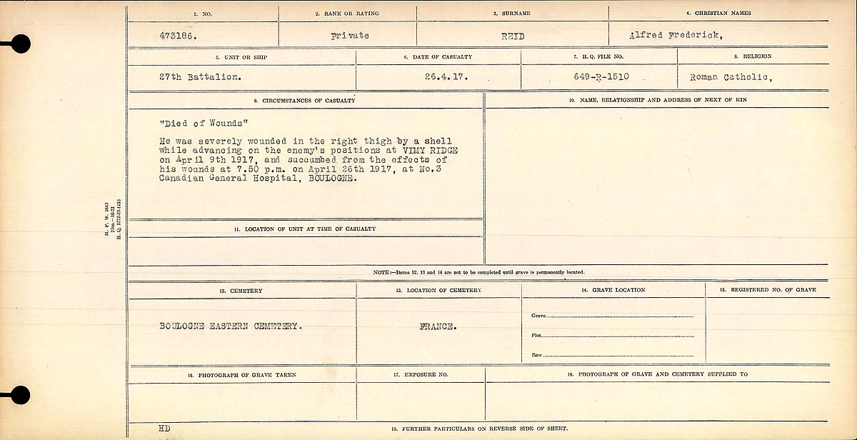 Circumstances of death registers