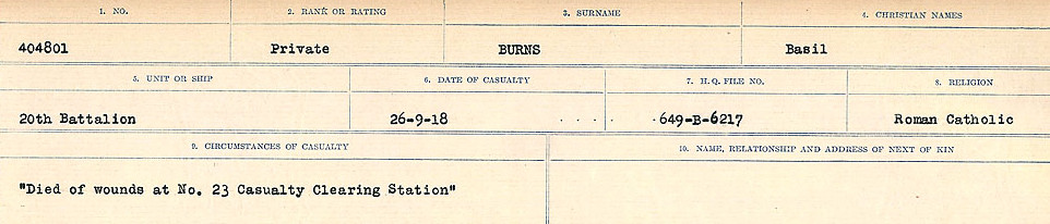 Circumstances of Death Registers