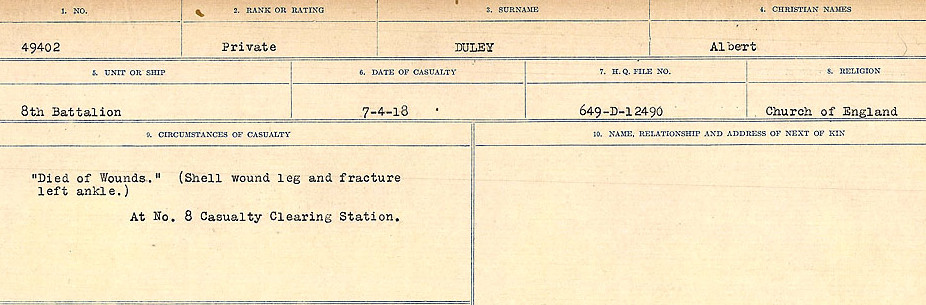 Circumstances of death registers