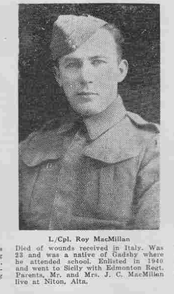 Photo of ROY MARTIN MACMILLAN