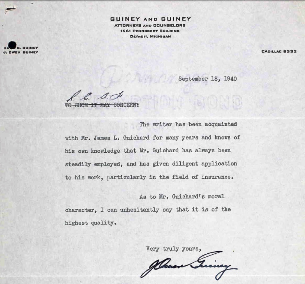 Letter of recommendation