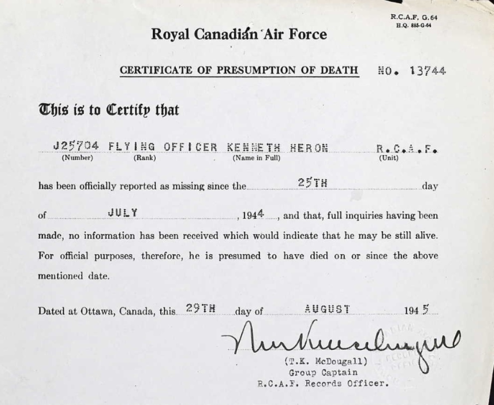 Notification of Death