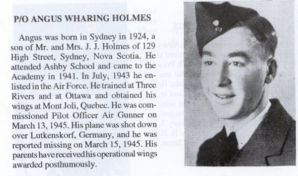 Photo of Angus Wharing Holmes