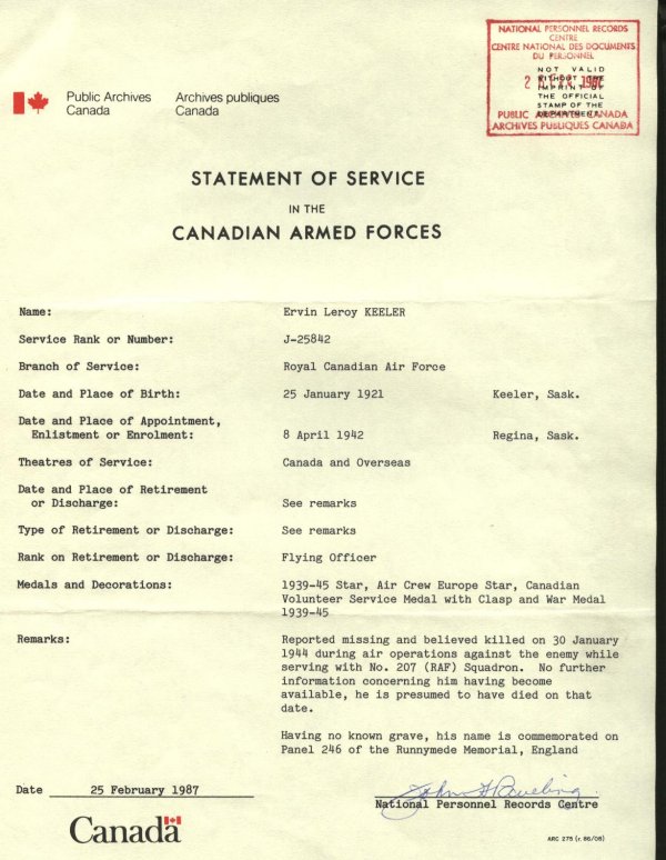 Military Service Records