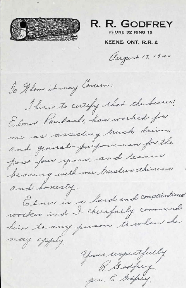 Letter of recommendation