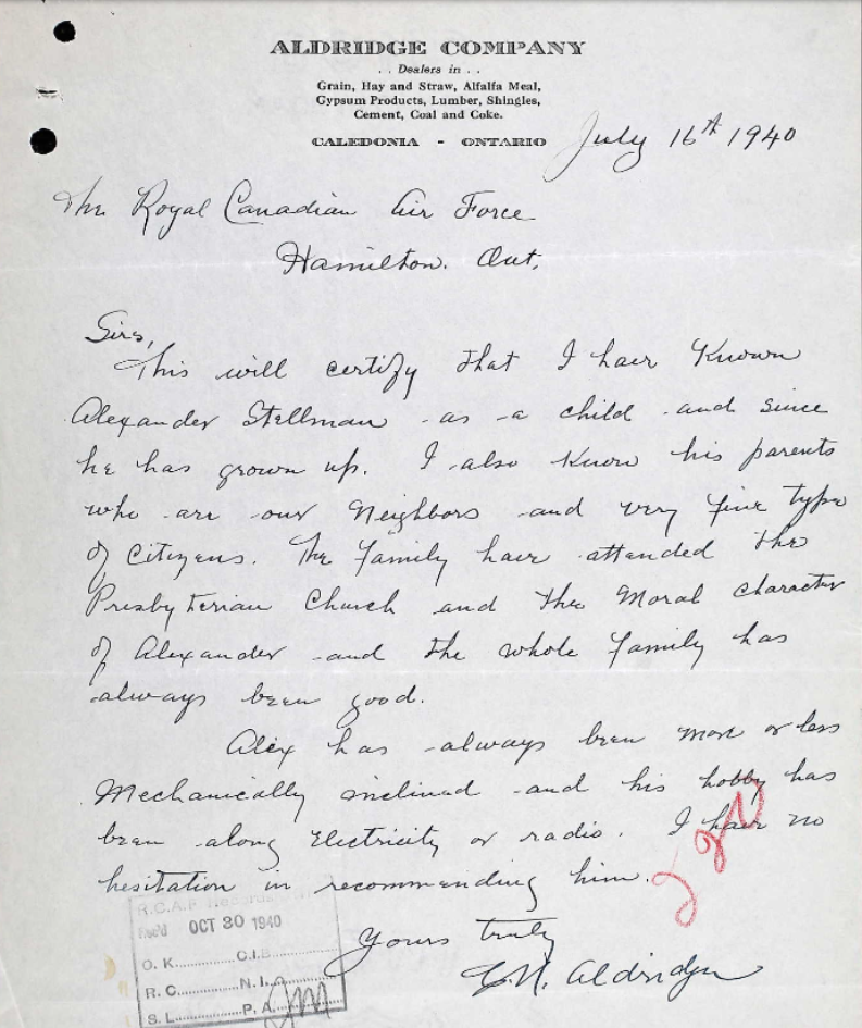 Letter of recommendation