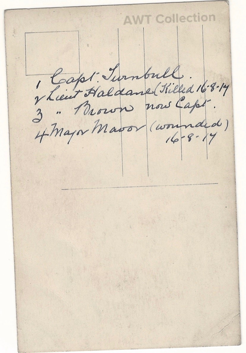 Reverse side of Group Photo