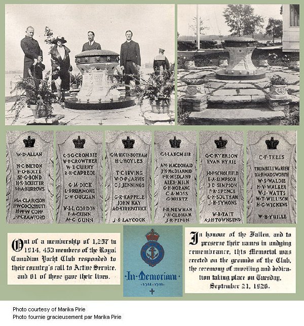 Royal Canadian Yacht Club Memorial