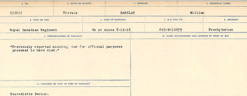 Circumstances of Death Registers