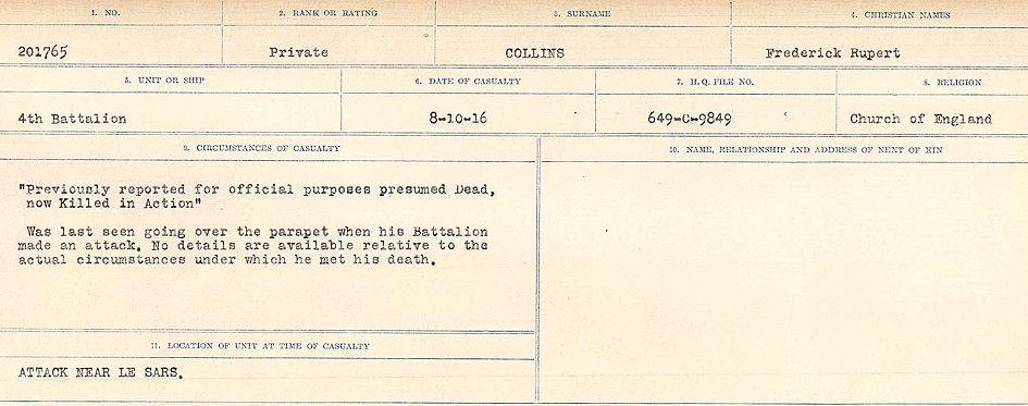 Circumstances of Death Registers