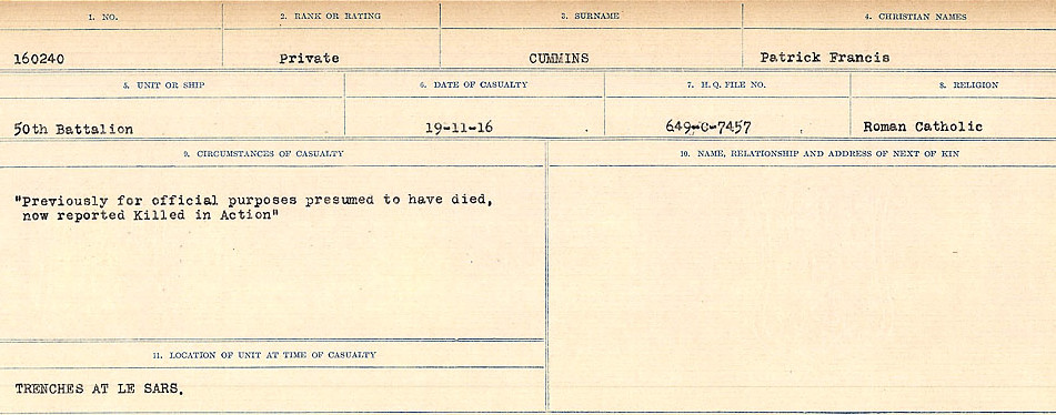 Circumstances of death registers