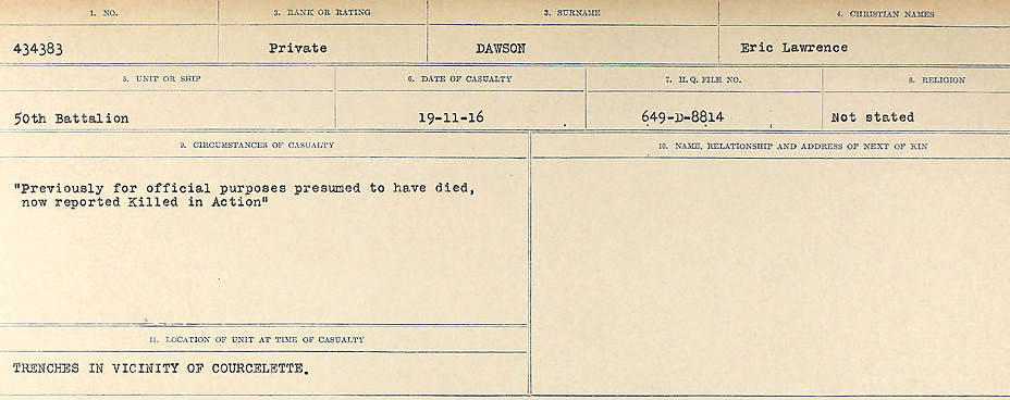Circumstances of death registers