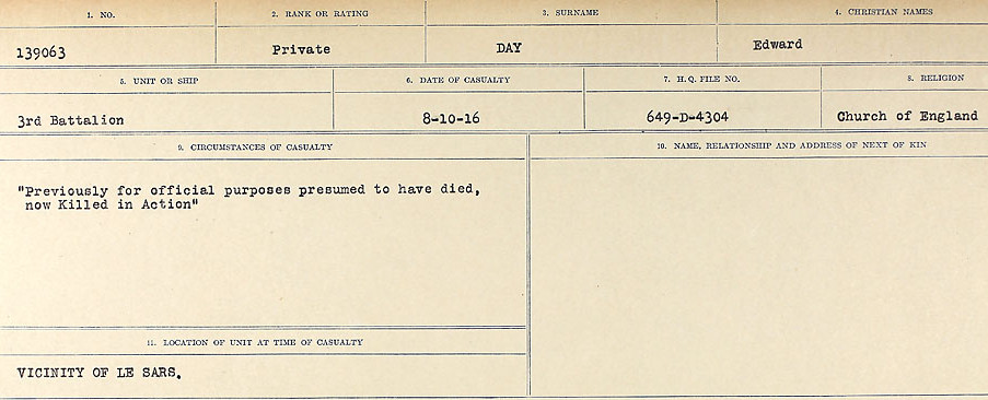 Circumstances of death registers