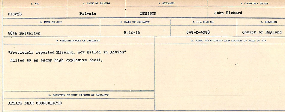 Circumstances of death registers