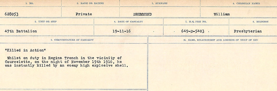Circumstances of death registers