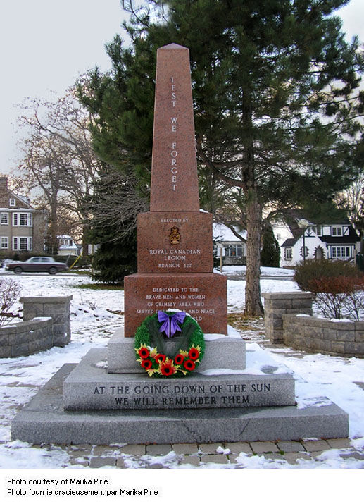 Grimsby Ontario War Memorial