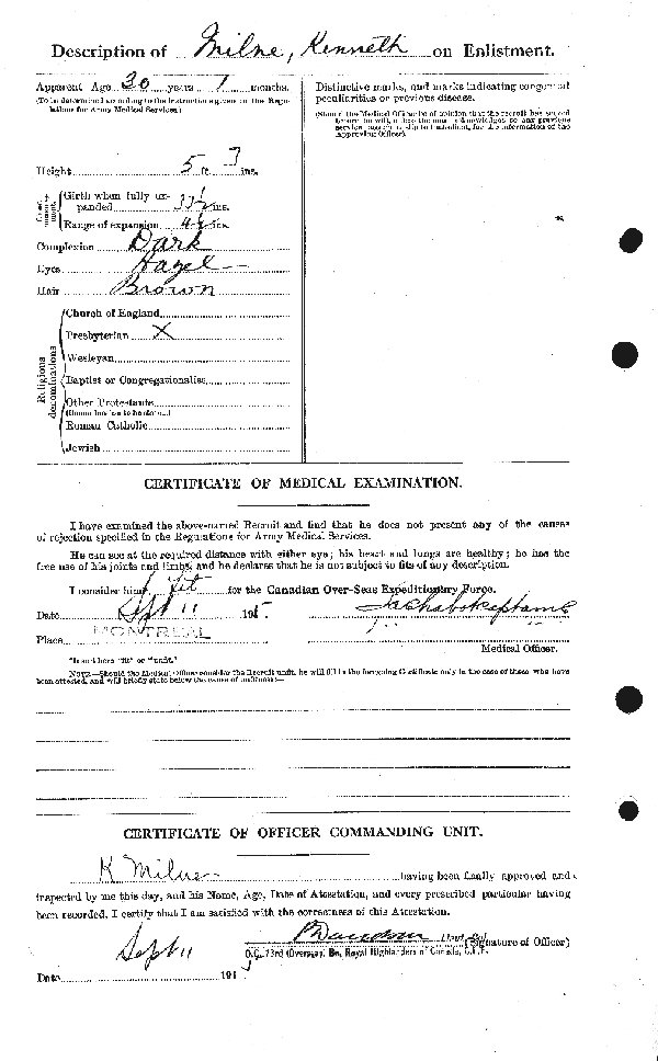 Attestation Papers (Reverse)