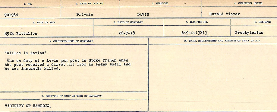 Photo of HAROLD VICTOR DAVIS