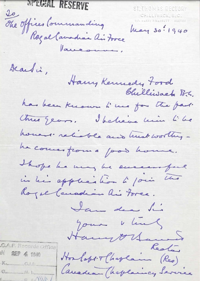 Letter of recommendation