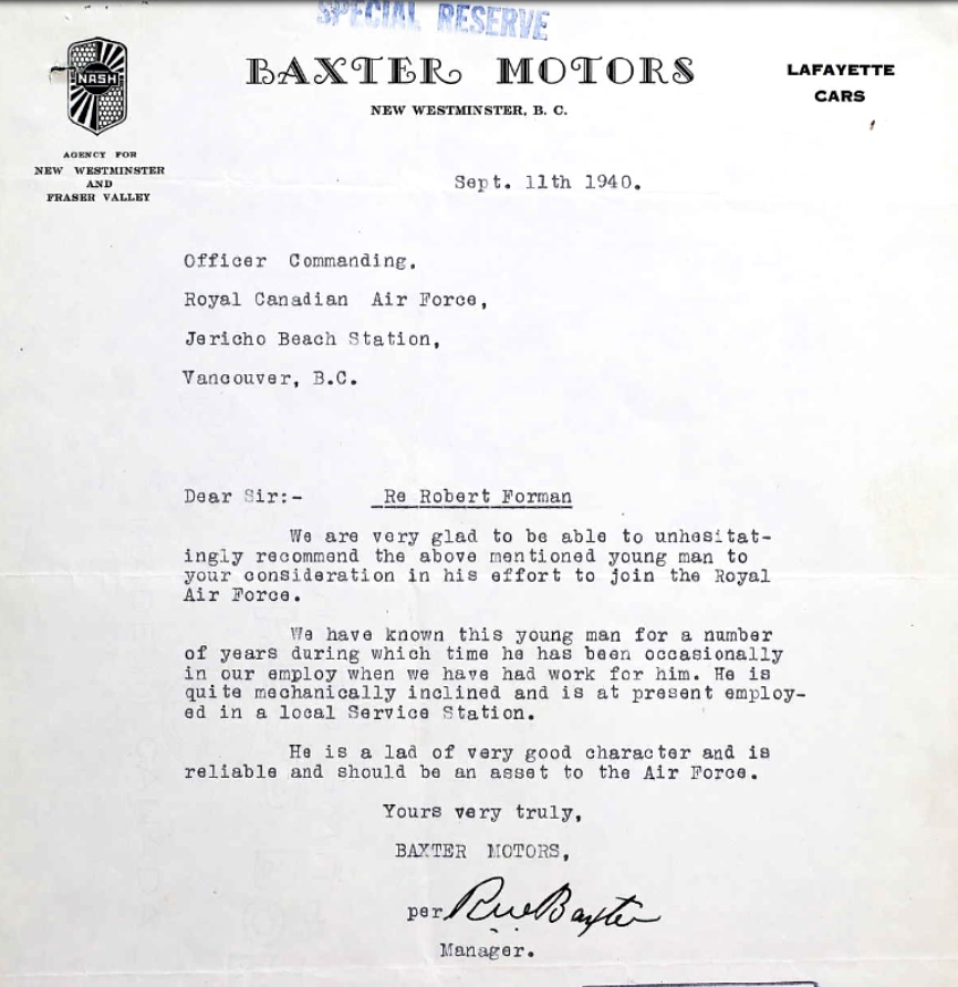 Letter of recommendation