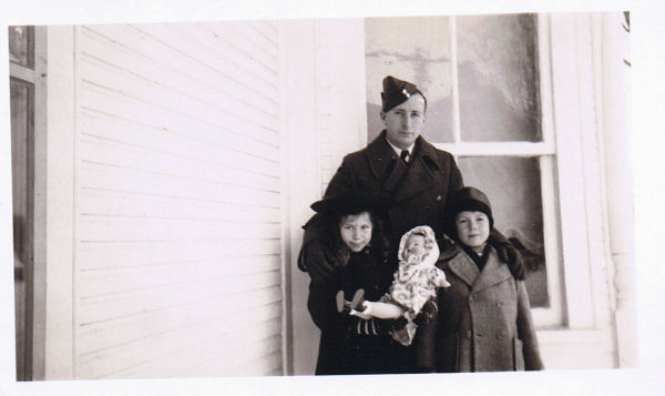 Photo of Albert, his sister and his brother