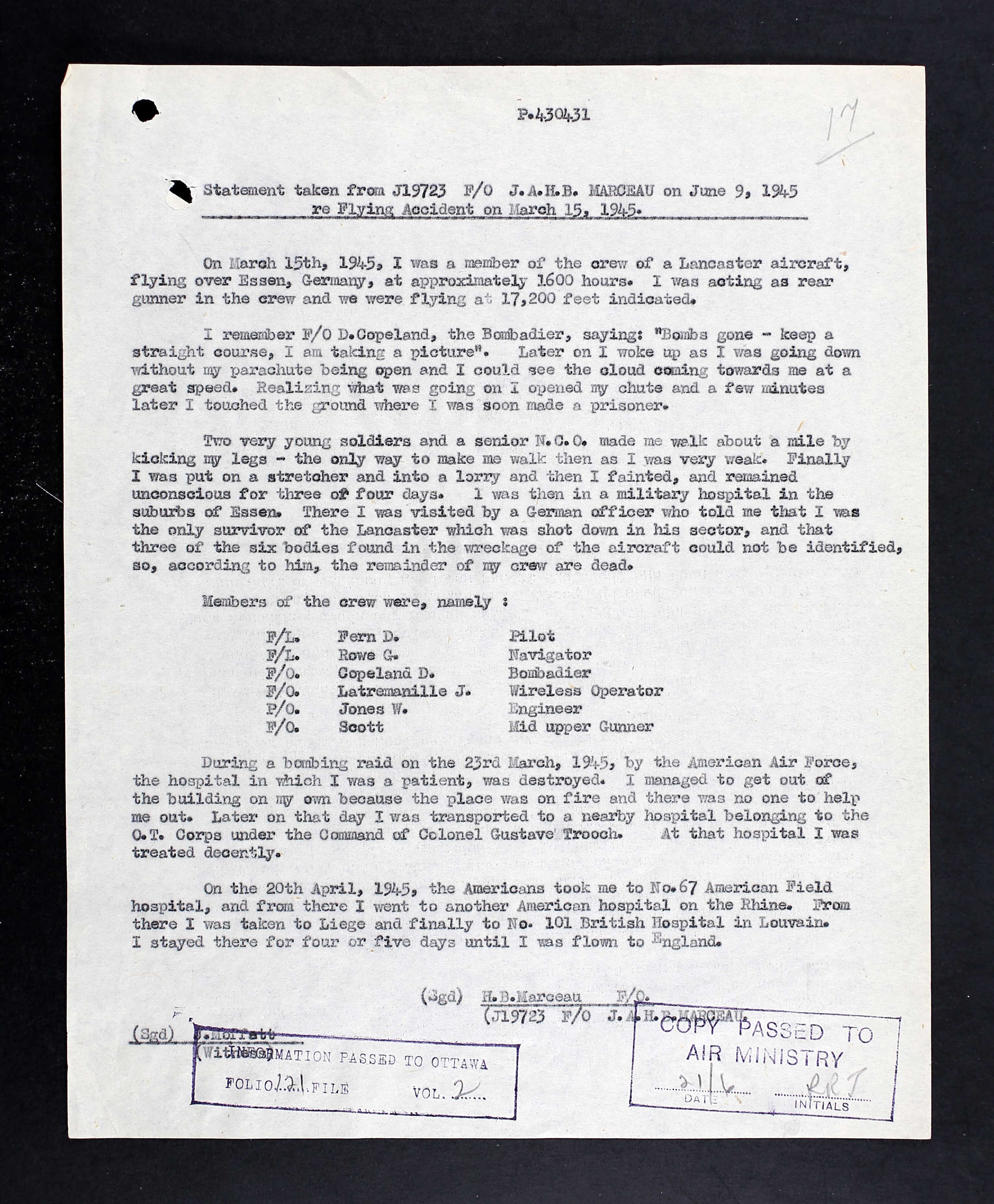 Circumstances of Death