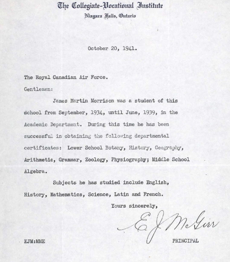 Letter of recommendation