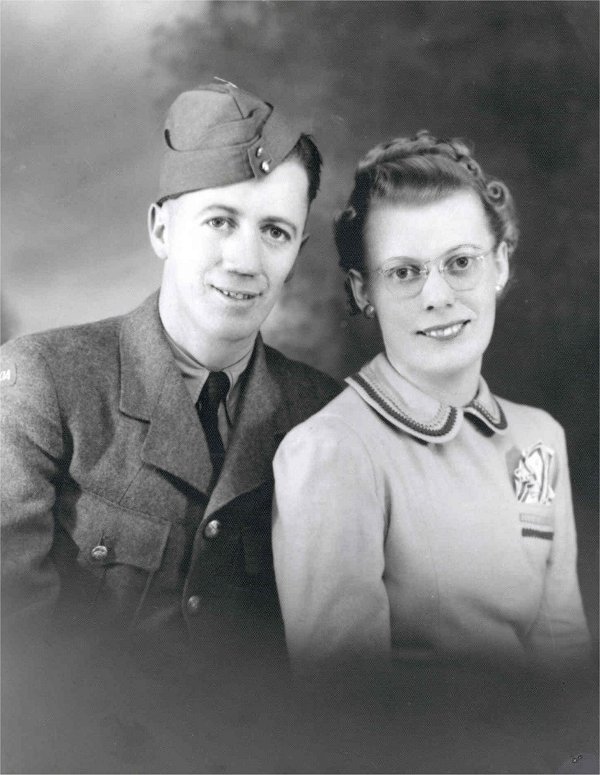 Photo of his wife with her brother, H.H Rungay
