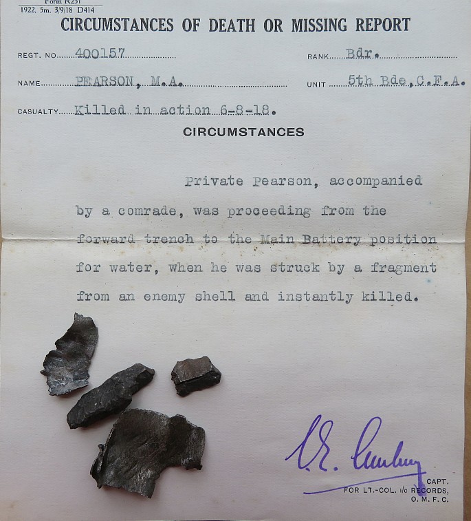 Circonstances du décès