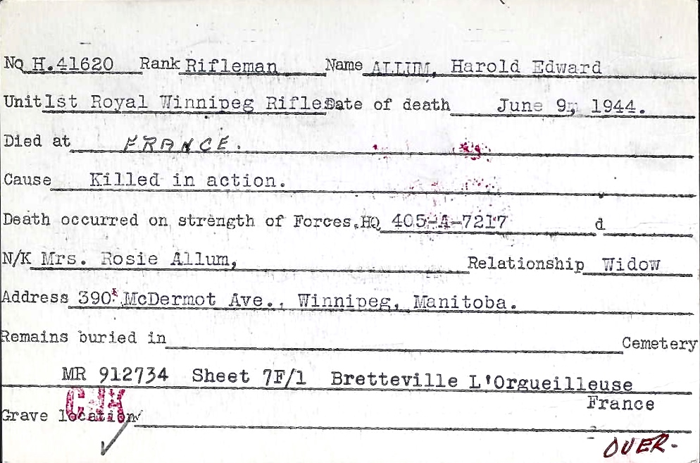 Circumstances of death