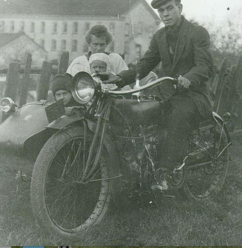 Photo of Tom and Ada with sons Tom and Phil.