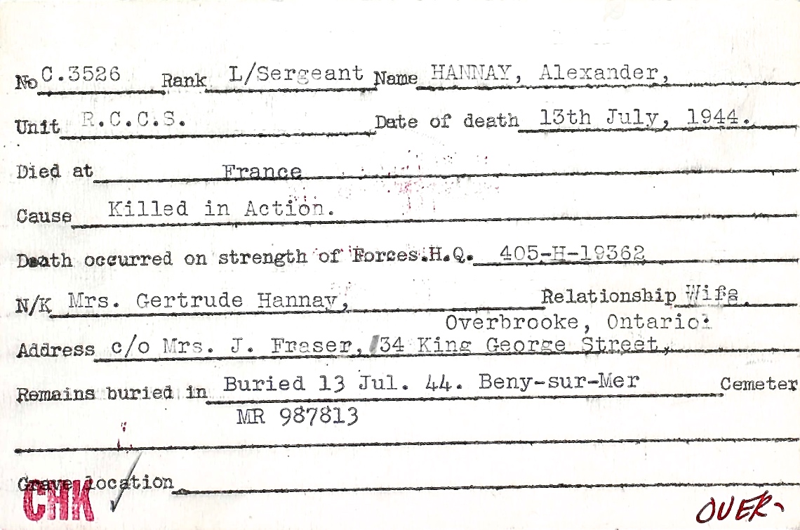 Circumstances of death