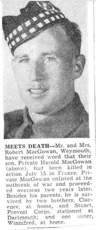 Photo of Harold Alexander MacGowan