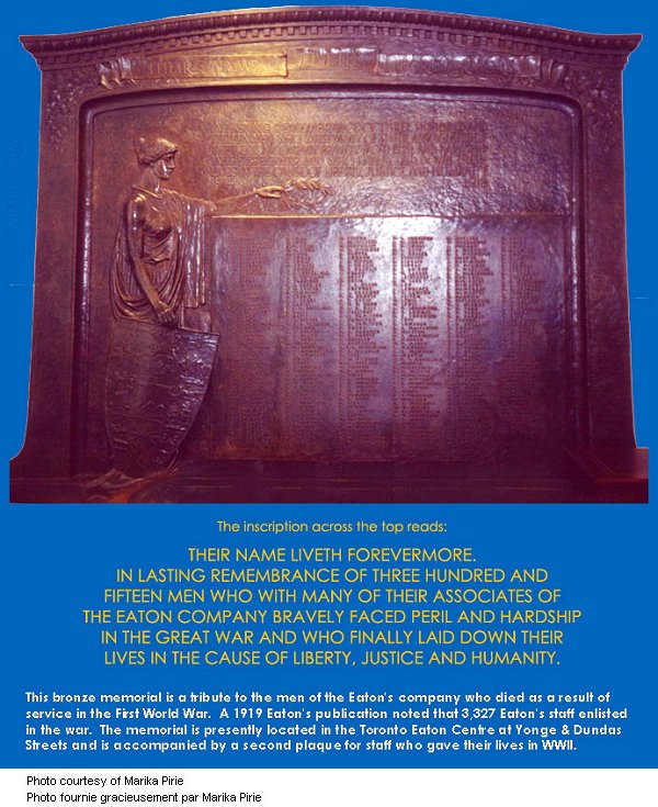 Plaque commémorative Eaton