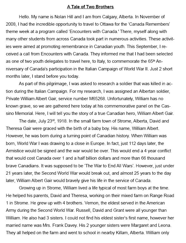 A Tale of Two Brothers (Page 1)