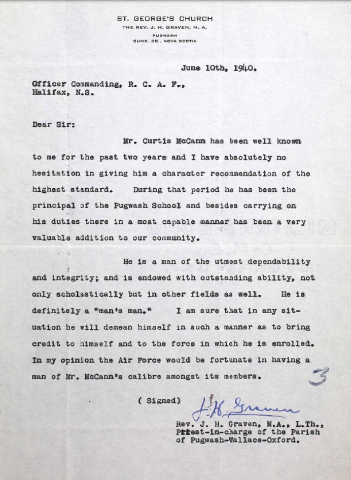 Letter of recommendation