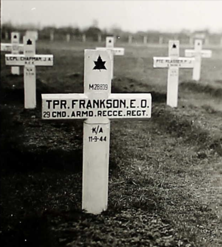 Temporary grave marker