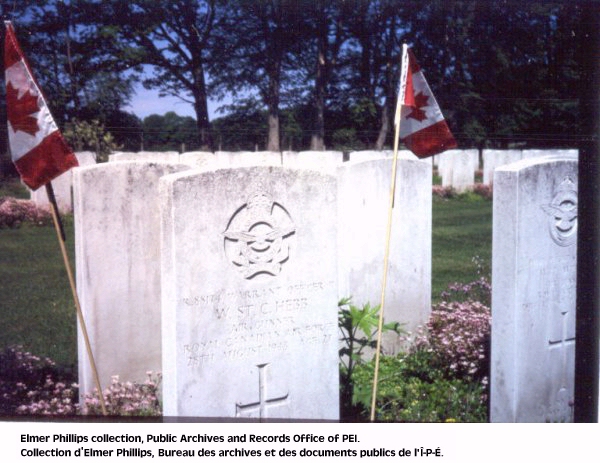 Grave marker for W.ST. Hebb