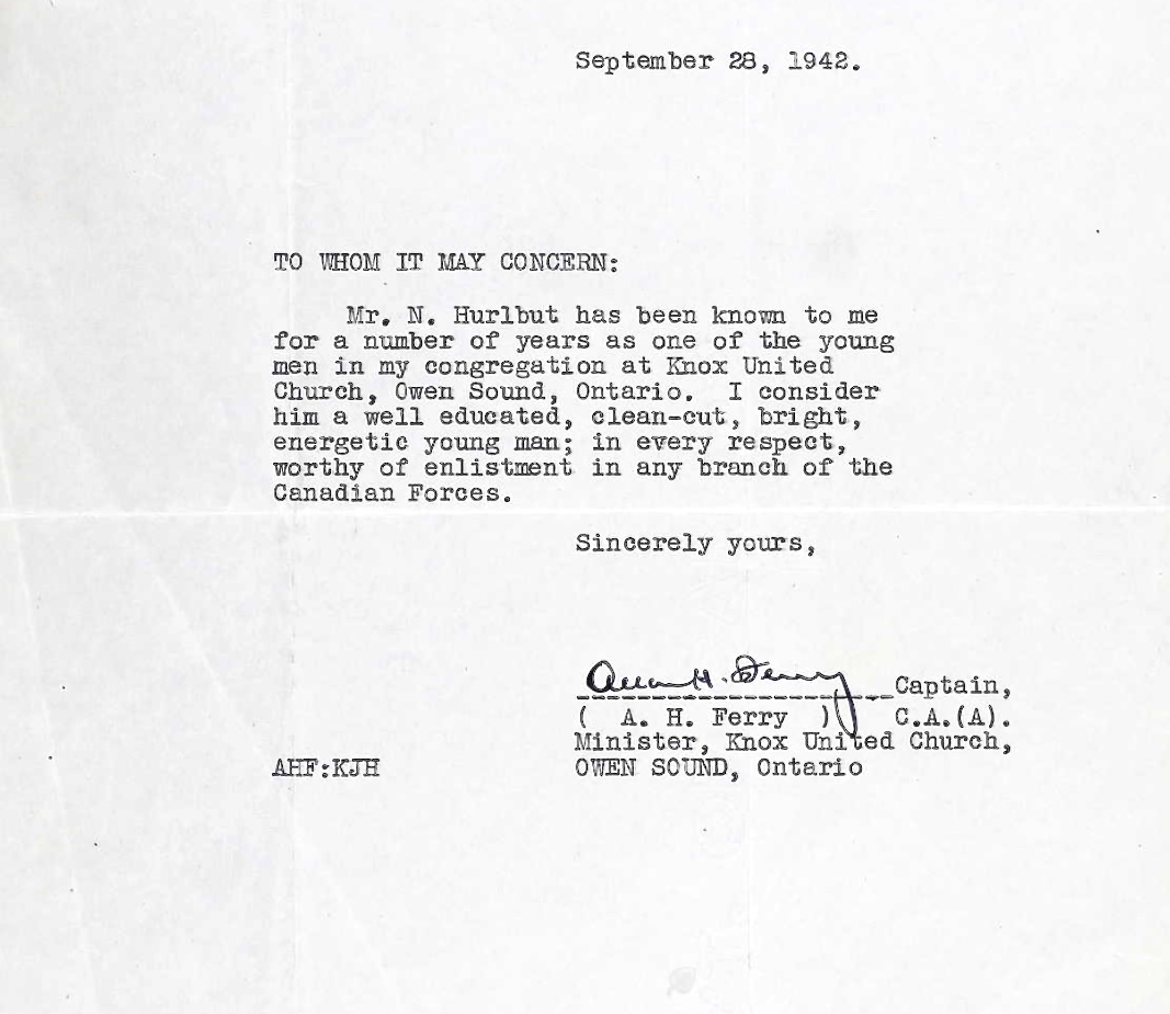 Letter of recommendation