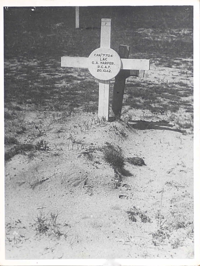 Temporary grave marker