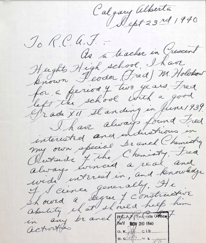 Letter of recommendation