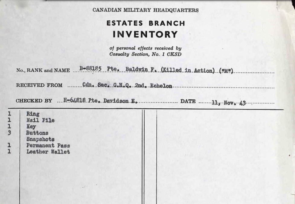Estates Branch Inventory