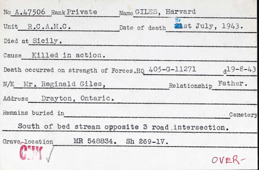 Circumstances of death