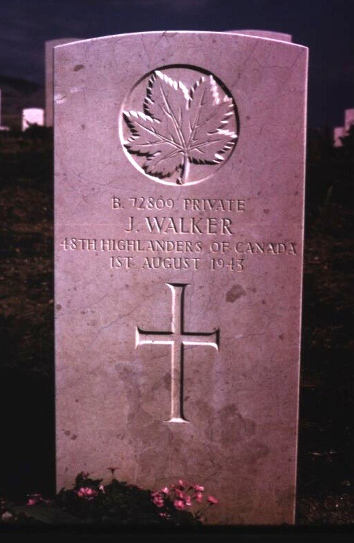 Headstone of James Walker