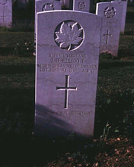 Headstone of John D. Elliot