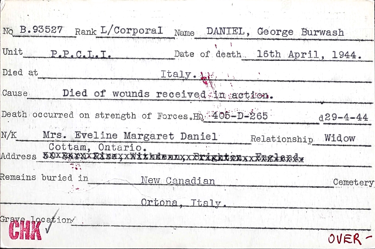 Notification of death