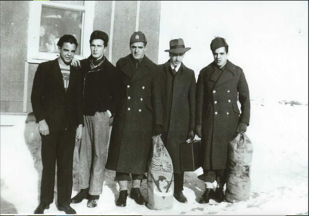 Ed Finn on left, Omer Finn in middle and Lionel Finn on right.