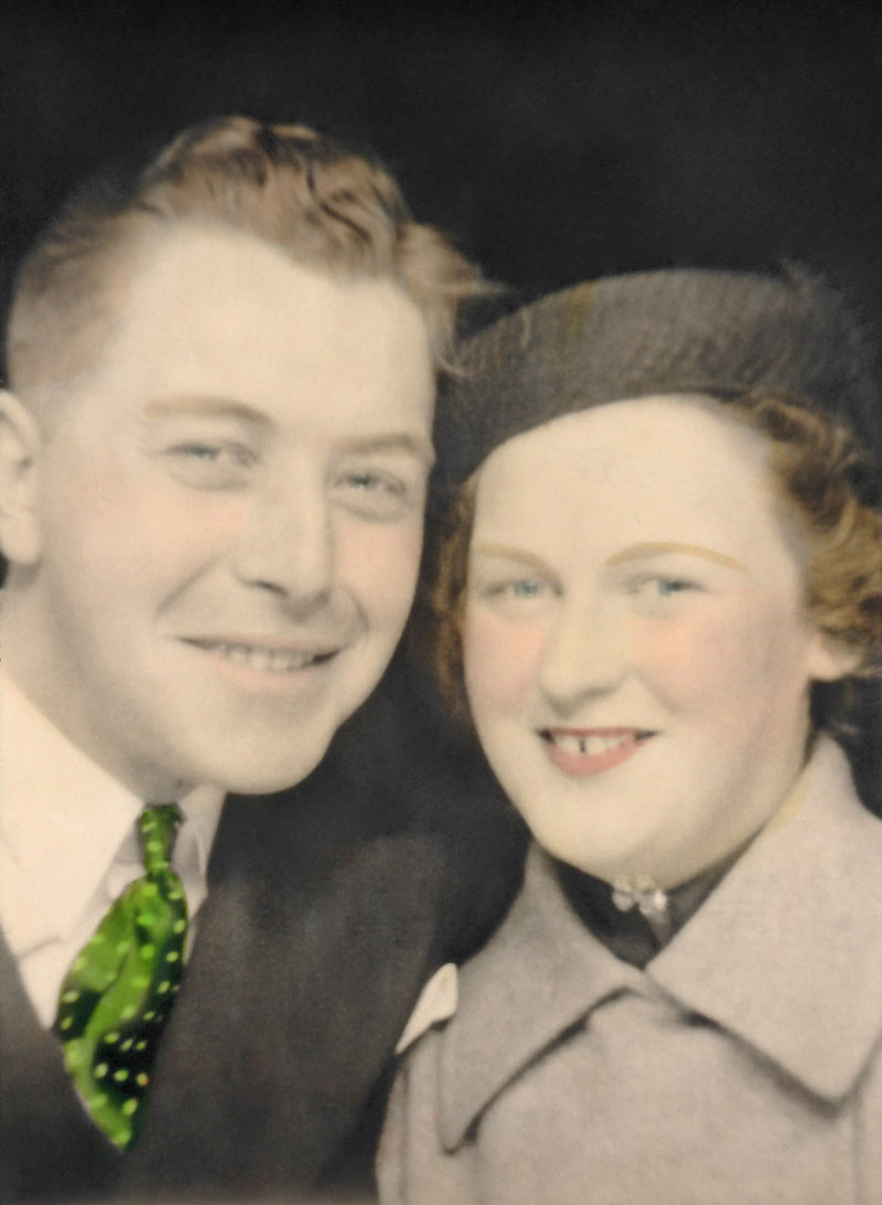 Émile Roger Pellerin with a friend.